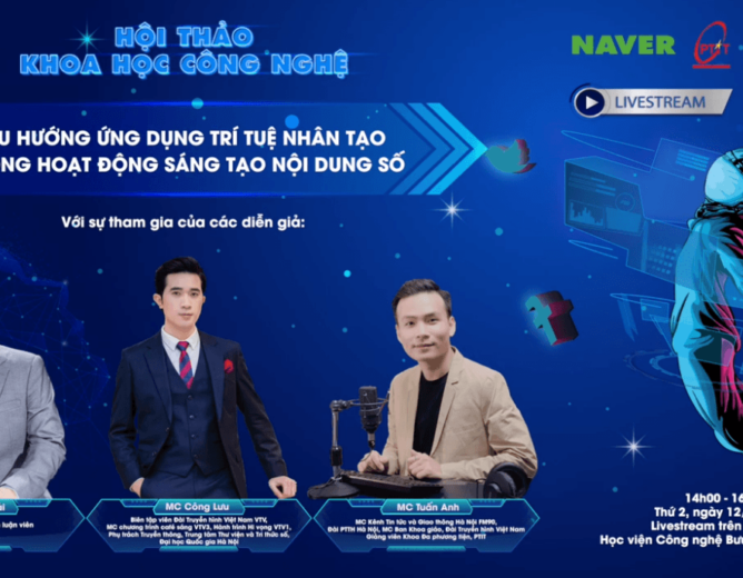 Xu hướng ứng dụng Trí tuệ nhân tạo trong hoạt động Sáng tạo nội dung số – Livestream cùng chuyên gia